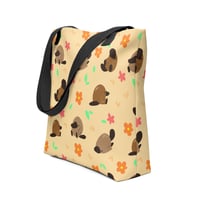 Image 3 of Pecan the Platypus Tote Bag (Yellow)