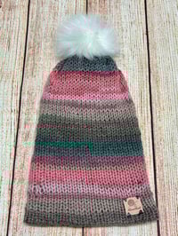 Image 3 of Children’s Pom Pom Hat, Different Styles Available, to fit up to 10 years old. 