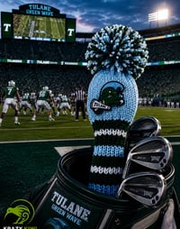 Image 3 of TULANE University New Orleans Custom GOLF Club Cover Football sports Fan GIFT