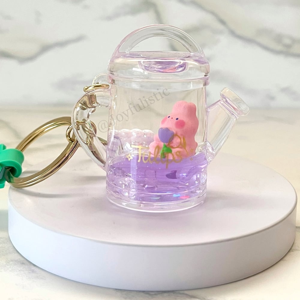 Image of Purple Glow Tulip Keychain