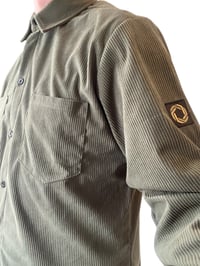 Image 3 of Tinsley Cord overshirt in Olive 