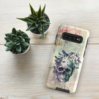 Image 4 of Colorful Human Skull and Butterflies Steampunk Style Tough case for Samsung®