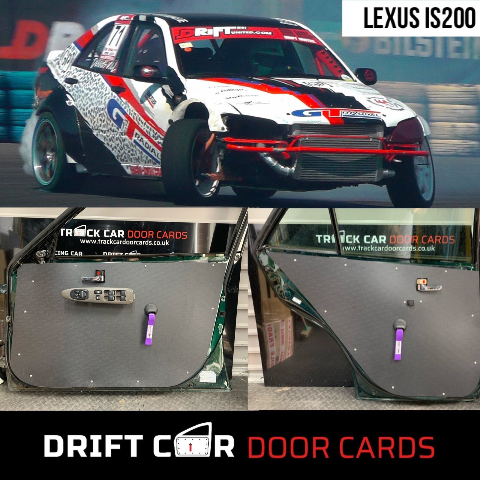 Lexus IS200 Drift / Track Car Door Cards | Custom Made Door Cards ...