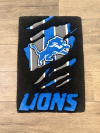 Image 1 of Detroit Lions Scratch Rug 