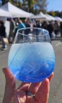 Image 1 of ocean wine glasses, 12 ounce