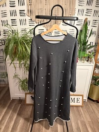Image 1 of Sweatshirt pearl dress 