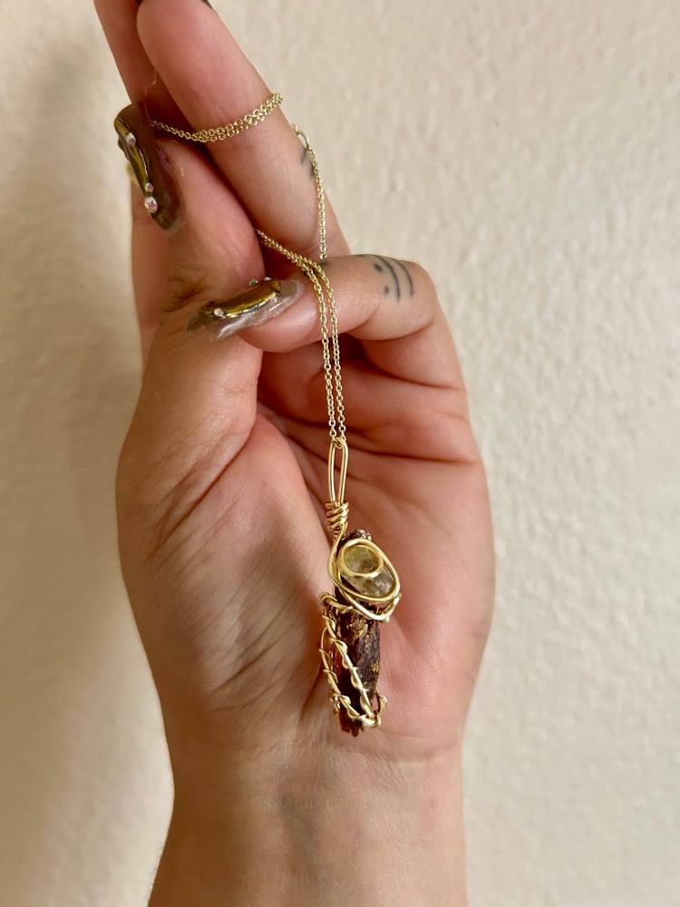 Image of 🧡Orange Kyanite & Yellow Apatite💛