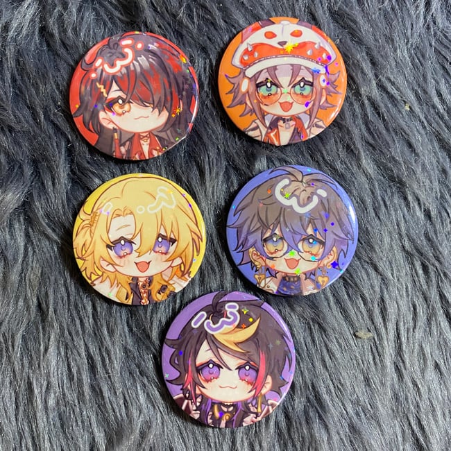 Luxiem Button Pin Nijisanji