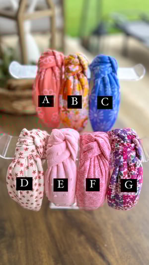NEW Spring Knot Headbands- 7 Styles