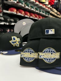 Image 2 of New Era 59Fifty Black Navy Gold w/ H-Town Legends Blip included 