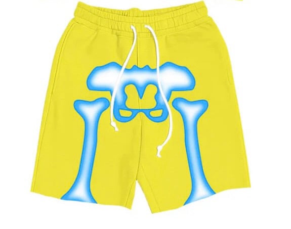 Image of Untouchable Lifestyle Skeleton Jogger Yellow shorts