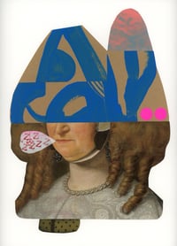 absurdly asleep | original collage