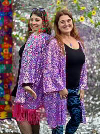 Neon Sprinkle Sequin Kimono (color options) 