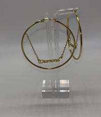 Image 2 of Custom Name Hoop Earring’s 