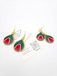 Image 3 of Drop Earrings Not Bombs  - Made in Egypt