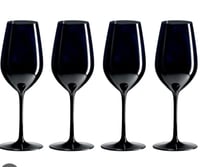 Image 2 of Colorblack,Height 9 ",in Stainless steel l Wine GlassVolume 12 fl. oz.