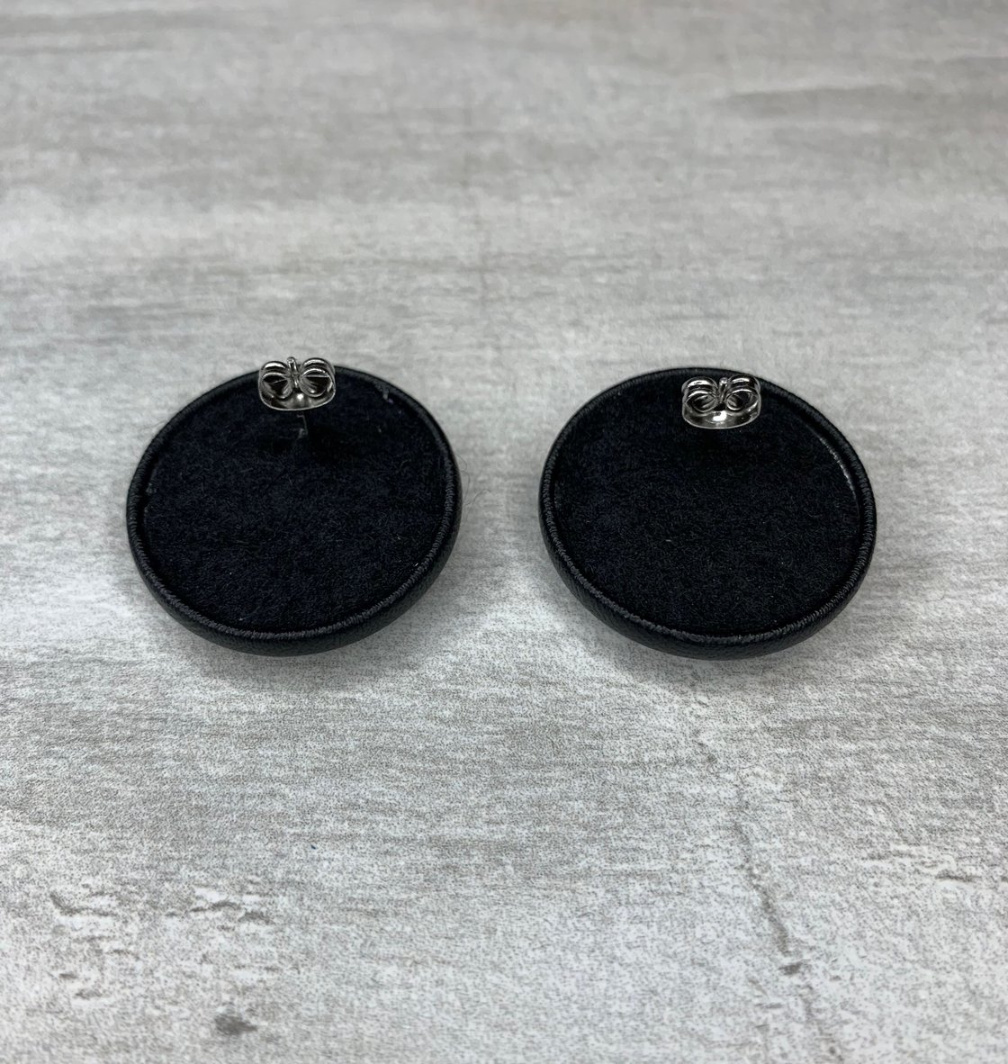 Image of “Starry Night” Plush Button Earrings