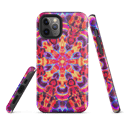 Psychedelic Tough iPhone case - Red Purple Burst