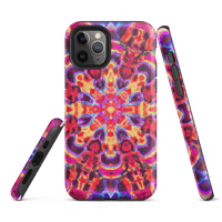 Image 4 of Psychedelic Tough iPhone case - Red Purple Burst