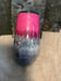 Image of #18 17oz Pink/Silver Glitter Ombré Wine
