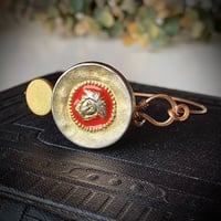 Image 2 of “Vermilion" Vintage Button Bracelet