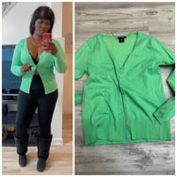 Large lime cardigan 