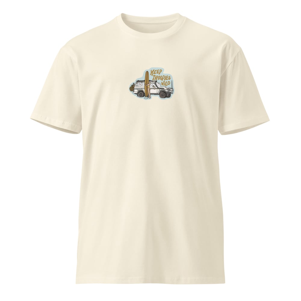 Image of Keep Troopies Wild Surfer Girl Unisex Premium T-shirt