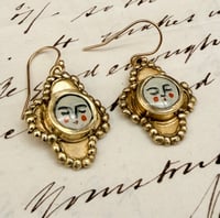 Image 1 of Small Sleeping Faces Earrings 