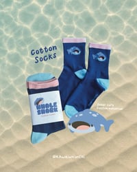 Image 1 of Whale Shark Cotton Socks 