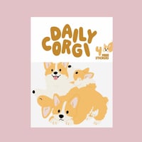 Image 1 of Stickers holographiques Daily Corgi