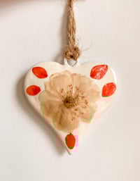 Image 3 of Multi-colored Heart Ornaments - Set Of 3