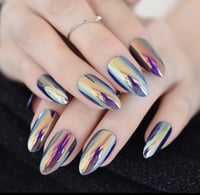 Nails chrome stilleto 1