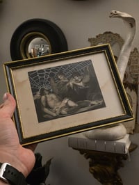 Image 1 of "Christ” 1800s Bible page with preserved web