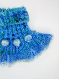 Image 4 of Sofie and Iris 2 x Blue and Green Mohair Collar