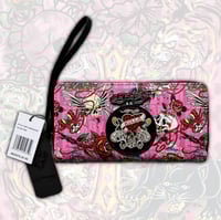 Image 1 of ($30 nwt) Ed hardy pink bling wallet 