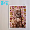 Orange Tabby cat print