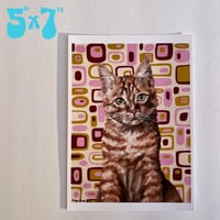 Image 3 of Orange Tabby cat print