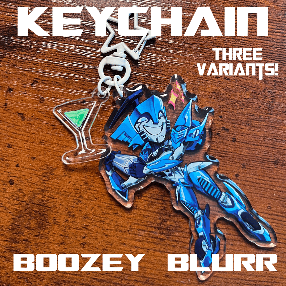 Image of Boozey Blurr Charm Keychain