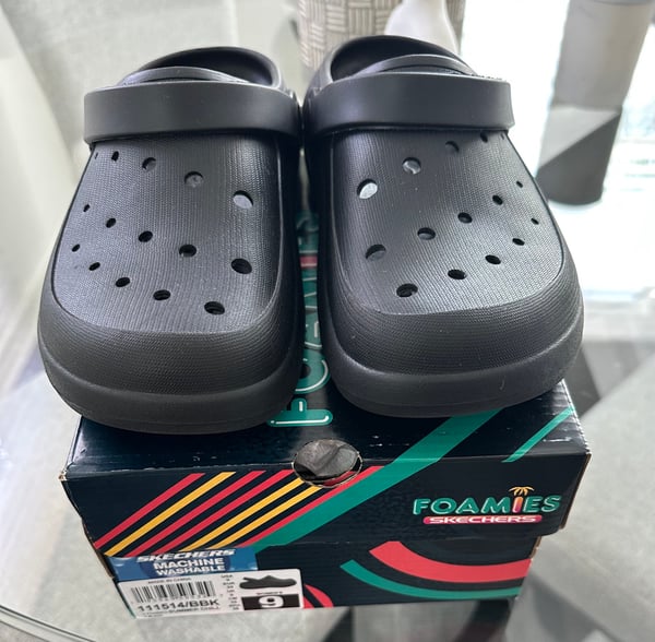 Image of Skechers Foamies Black Summer Chill Slip Ons