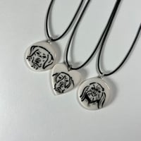 Image 1 of Porcelain Dog Necklaces 