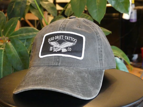 Image of Dead Drift Tattoo Eagle Hat- Charcoal grey