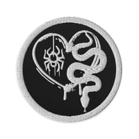 Officially licensed Leigh Rivers Embroidered snake and spider 