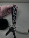 Cow Print Safety Keychain 