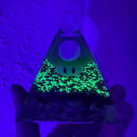 Image 4 of 1-Up Mushroom Glow In The Dark Pyramid 