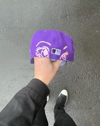 Image 3 of LAVENDER BRIM PURPLE PHILADELPHIA PHILLIES CUSTOM FITTED CAP
