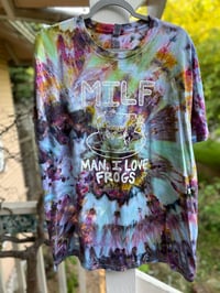 Image 1 of XL MILF Man I Love Frogs Tie Dye Shirt D7
