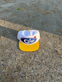 Image 3 of White/Yellow “Built” UC Cap 