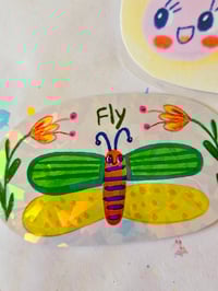 Image 2 of Butterfly bookmark and holographic sticker