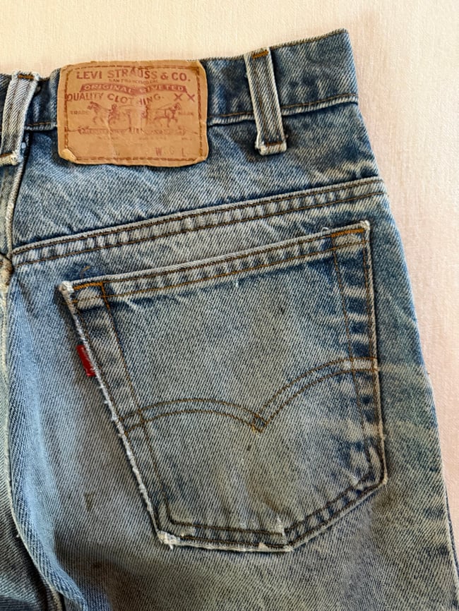 vintage Levi's patchwork 60s 70s denim jeans 