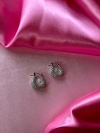 Image 2 of Lily Silver Mini Hoops